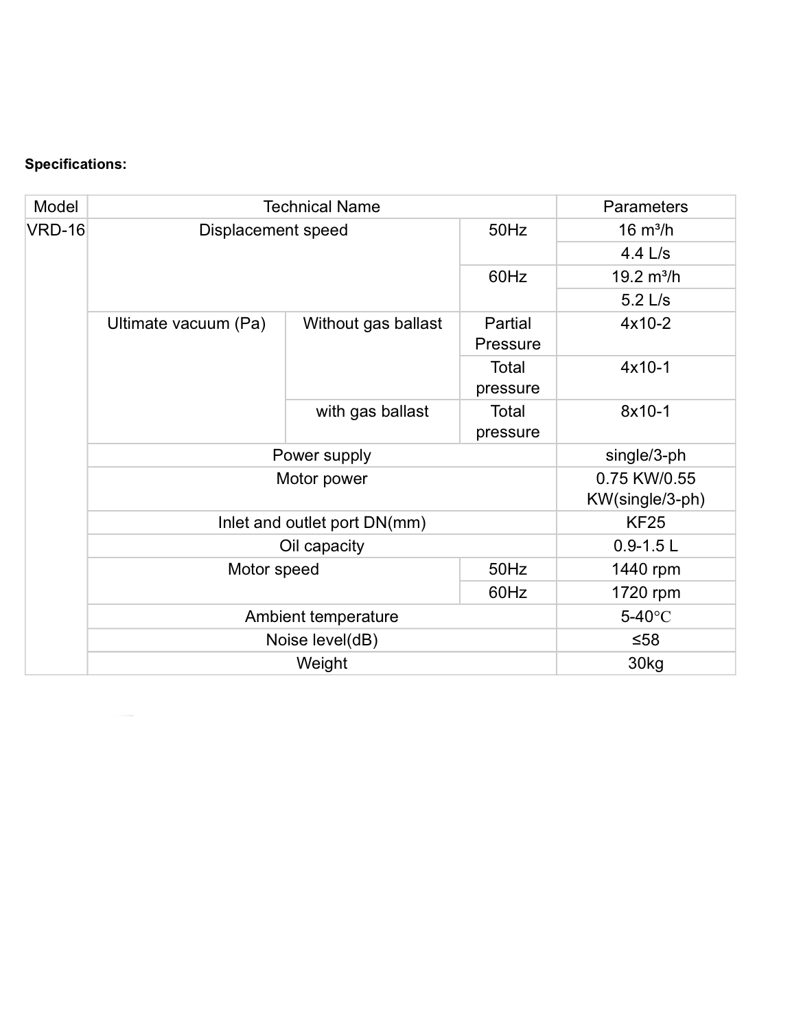 پمپ وکیوم VRD16 - Image 3